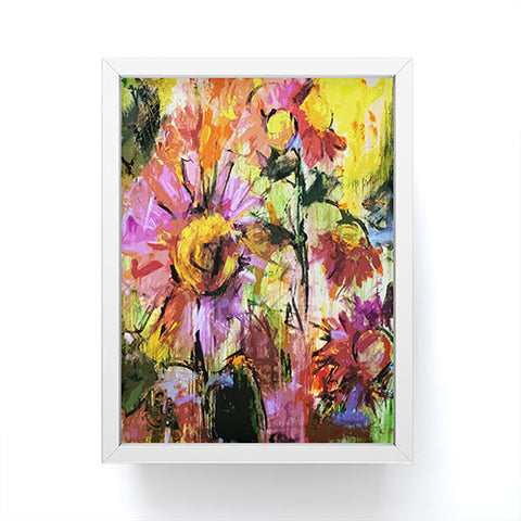 Ginette Fine Art Abstract Echinacea Flowers Framed Mini Art Print