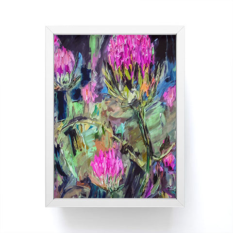 Ginette Fine Art Abstract Thistles Framed Mini Art Print