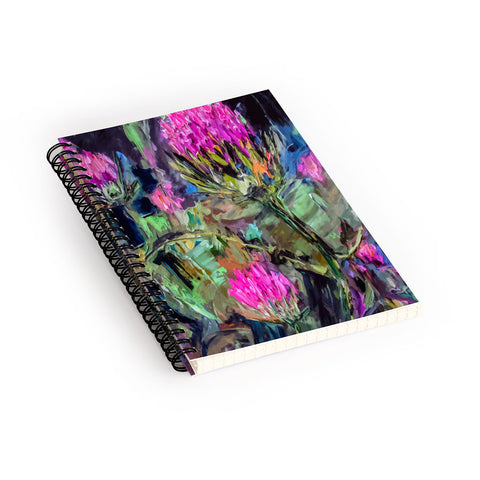 Ginette Fine Art Abstract Thistles Spiral Notebook