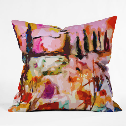 Ginette Fine Art Abstract Tuscany Outdoor Throw Pillow