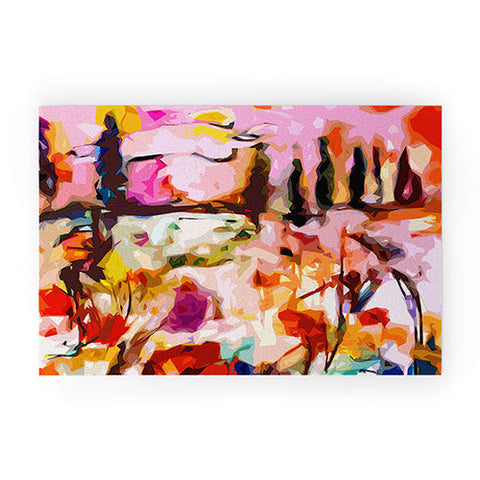 Ginette Fine Art Abstract Tuscany Welcome Mat
