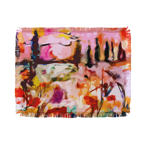 Ginette Fine Art Abstract Tuscany Throw Blanket