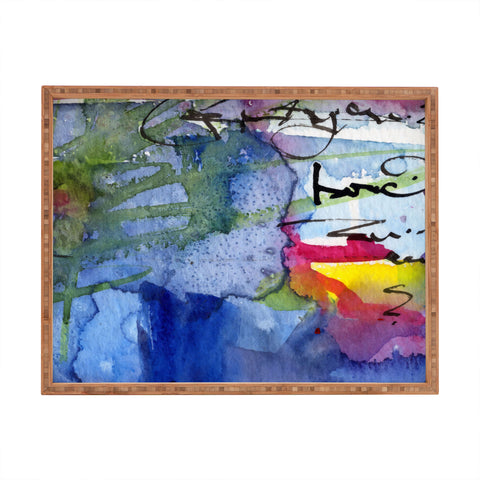 Ginette Fine Art Algea And Ocean Rectangular Tray