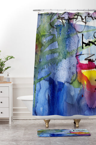 Ginette Fine Art Algea And Ocean Shower Curtain And Mat