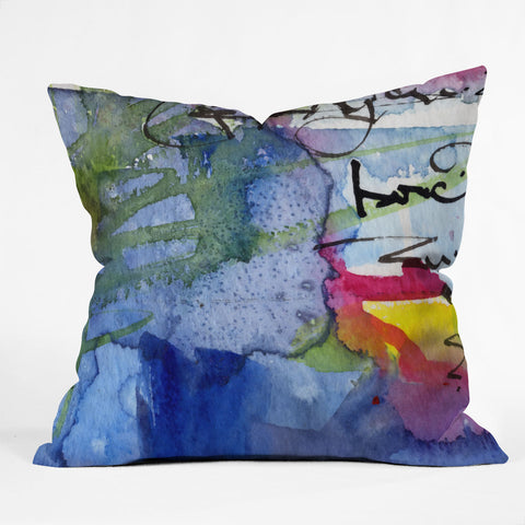 Ginette Fine Art Algea And Ocean Outdoor Throw Pillow