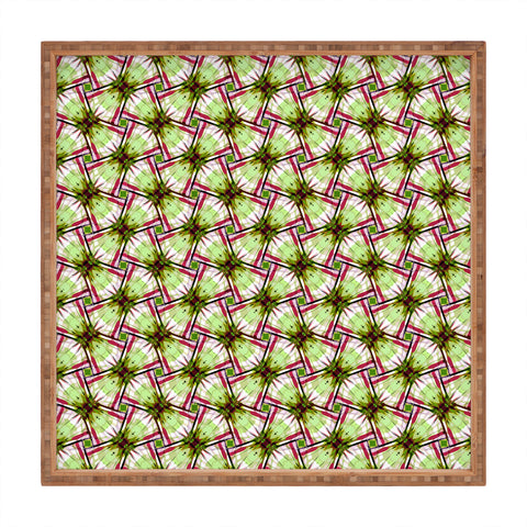 Ginette Fine Art Angelica A Modern Herbal Pattern Square Tray