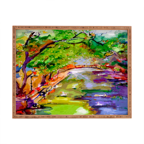 Ginette Fine Art Annecy Canal France Rectangular Tray