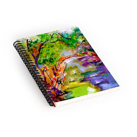 Ginette Fine Art Annecy Canal France Spiral Notebook