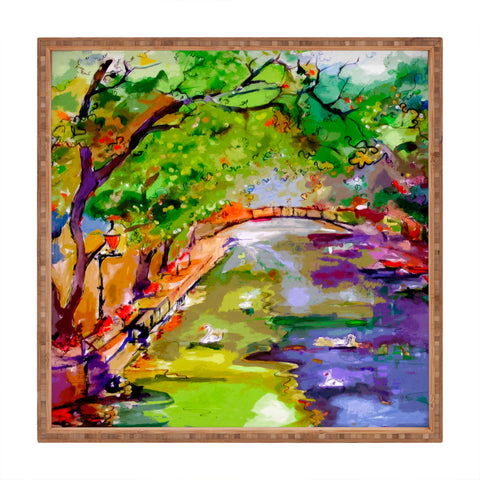 Ginette Fine Art Annecy Canal France Square Tray