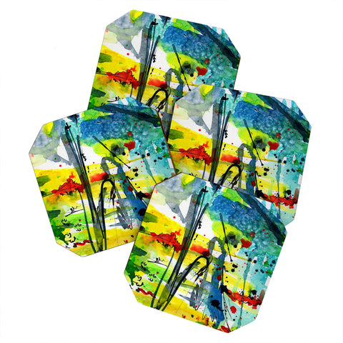 Ginette Fine Art Aquatica 2 Coaster Set