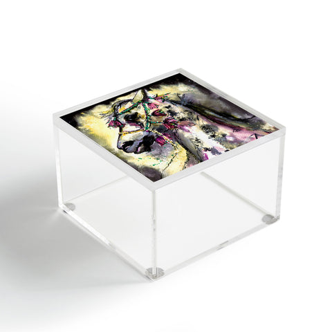 Ginette Fine Art Arabian Stallion With Headdress Acrylic Box