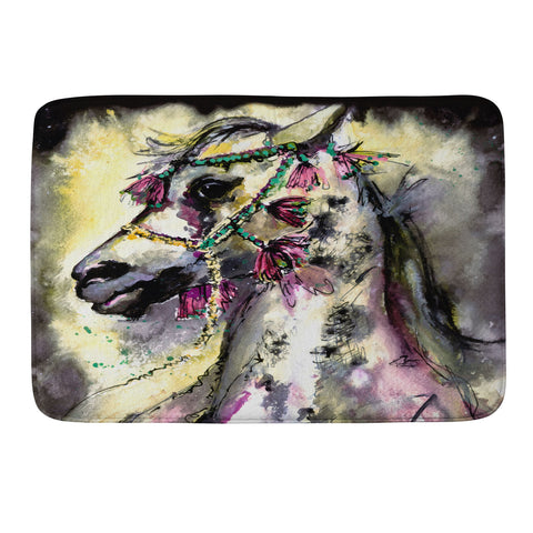 Ginette Fine Art Arabian Stallion With Headdress Memory Foam Bath Mat
