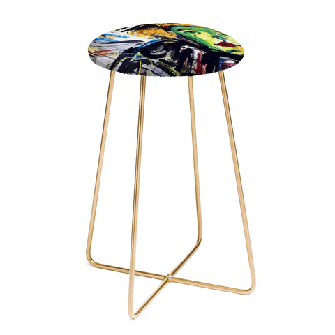 Ginette Fine Art At The Moulin Rouge Abstract Counter Stool