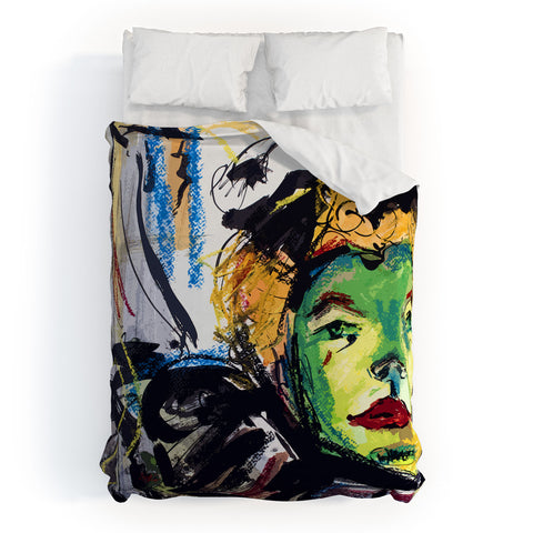 Ginette Fine Art At The Moulin Rouge Abstract Duvet Cover