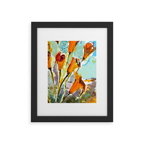 Ginette Fine Art Autumn Lilies Framed Art Print