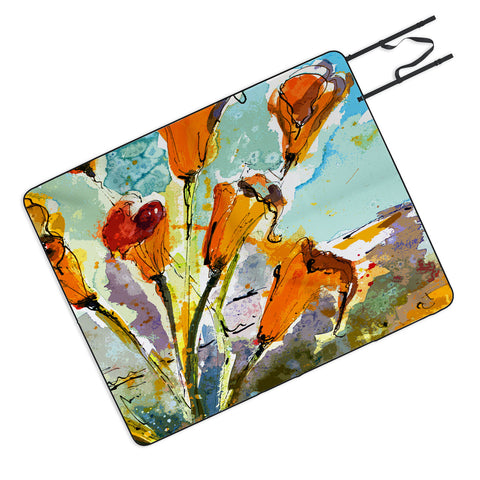 Ginette Fine Art Autumn Lilies Picnic Blanket