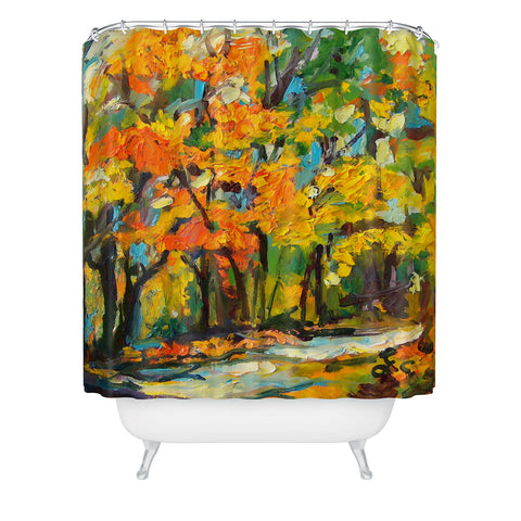 Ginette Fine Art Autumn Woods Shower Curtain