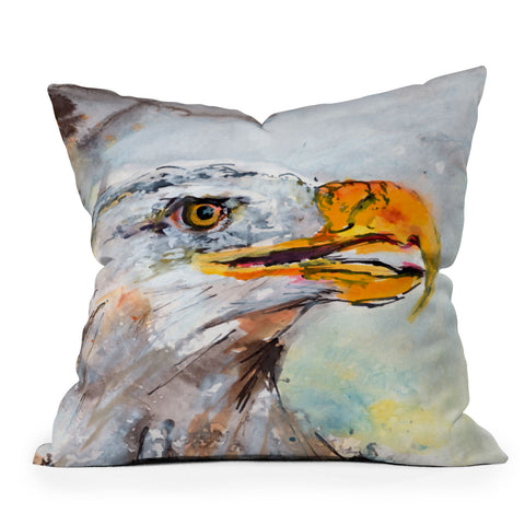 Ginette Fine Art Bald Eagle Throw Pillow