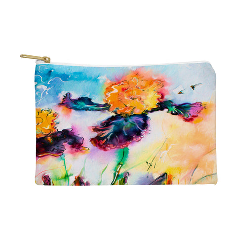 Ginette Fine Art Bearded Iris Vigilante Pouch