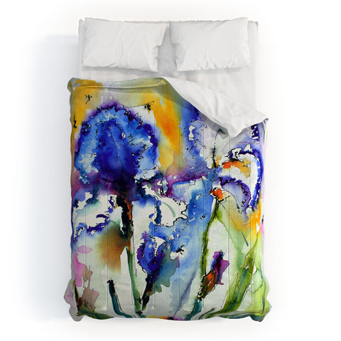 Ginette Fine Art Bearded Irises Comforter