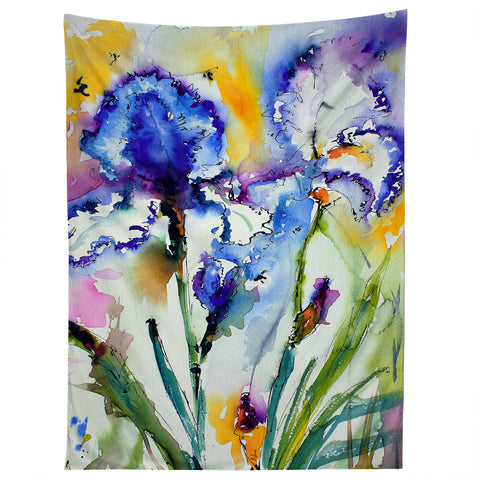Ginette Fine Art Bearded Irises Tapestry