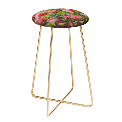 Ginette Fine Art Bee Balm And Bees Counter Stool