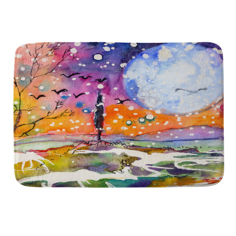Ginette Fine Art Big Moon Memory Foam Bath Mat