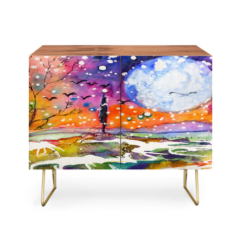 Ginette Fine Art Big Moon Credenza