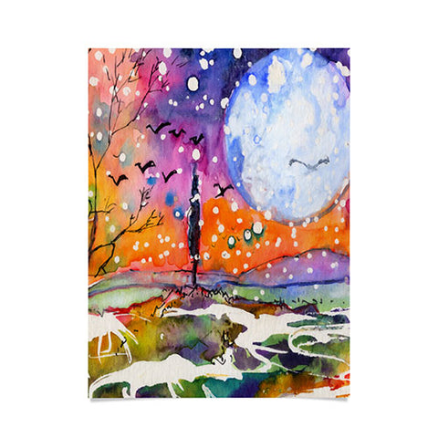 Ginette Fine Art Big Moon Poster