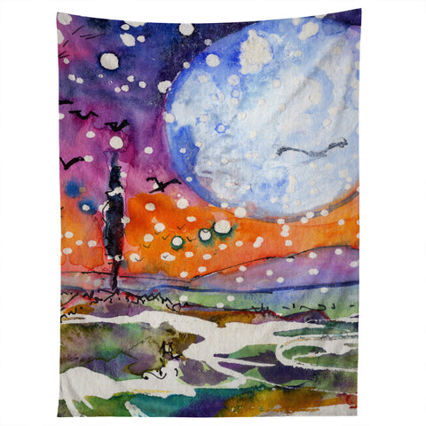 Ginette Fine Art Big Moon Tapestry