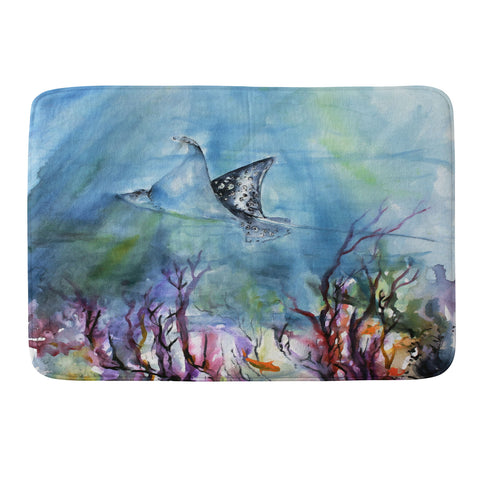 Ginette Fine Art Birds of the Ocean Memory Foam Bath Mat