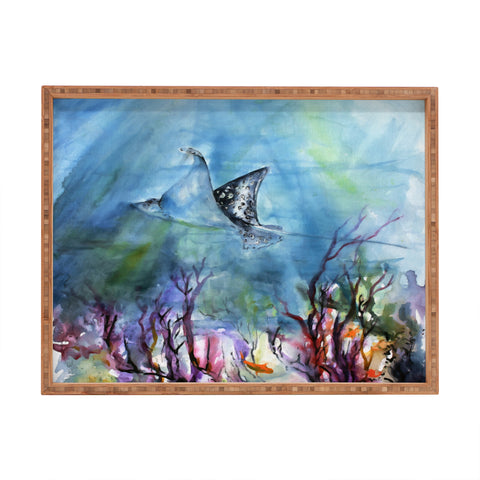 Ginette Fine Art Birds of the Ocean Rectangular Tray