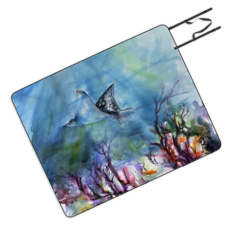 Ginette Fine Art Birds of the Ocean Picnic Blanket