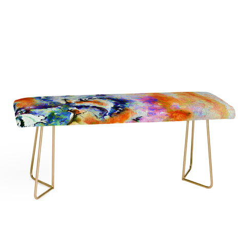 Ginette Fine Art Blue Iris Passion Bench
