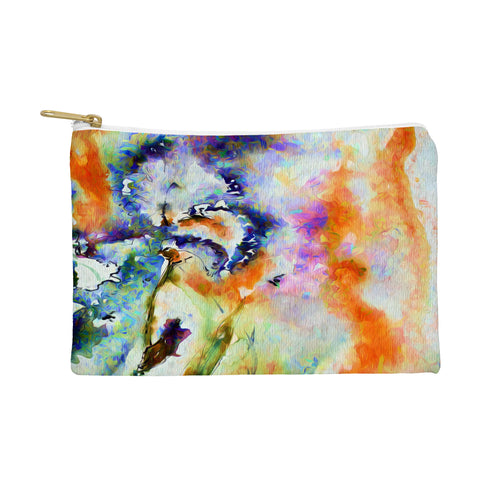 Ginette Fine Art Blue Iris Passion Pouch