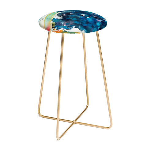 Ginette Fine Art Blueberries Counter Stool