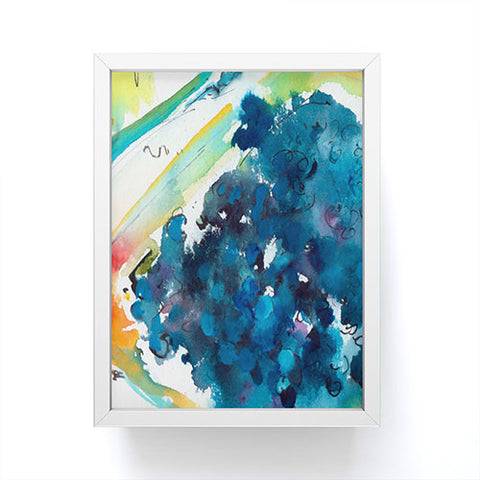 Ginette Fine Art Blueberries Framed Mini Art Print