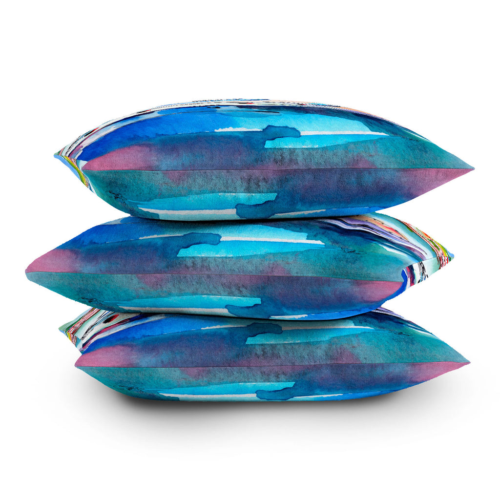 Boating In Italy Throw Pillow Fine Art