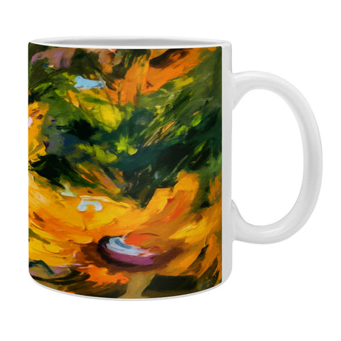 Ginette Fine Art Bold Yellow Flowers Coffee Mug