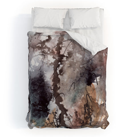 Ginette Fine Art Brown Grass Duvet Cover