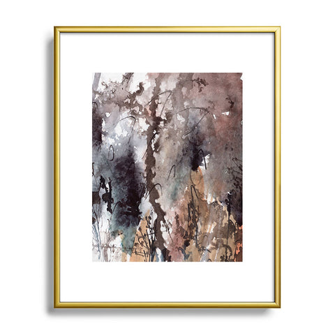 Ginette Fine Art Brown Grass Metal Framed Art Print