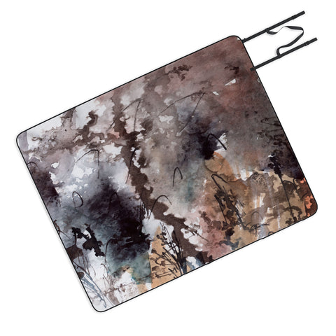 Ginette Fine Art Brown Grass Picnic Blanket