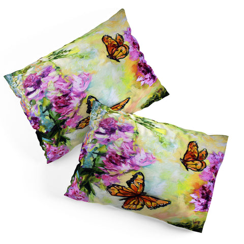 Ginette Fine Art Butterflies and Peonies Pillow Shams