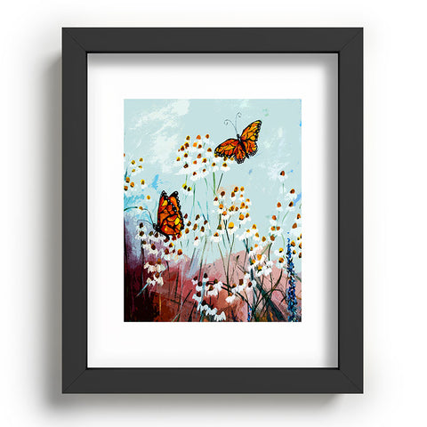 Ginette Fine Art Butterflies In Chamomile 1 Recessed Framing Rectangle