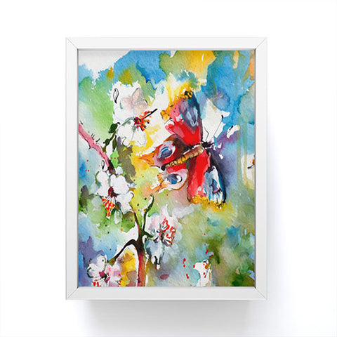Ginette Fine Art Butterfly Flutter By Framed Mini Art Print