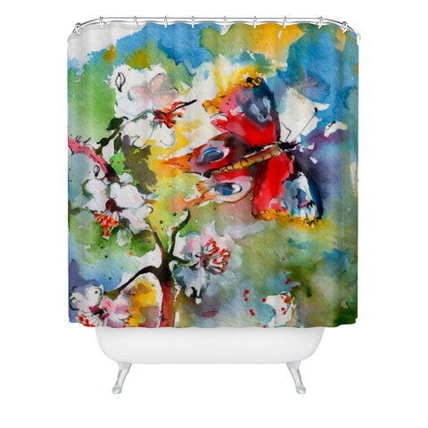 Ginette Fine Art Butterfly Flutter By Shower Curtain