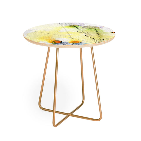 Ginette Fine Art Chamomile Song Round Side Table