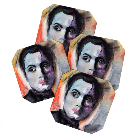 Ginette Fine Art Charles Boyer The Way I See Him 1 Coaster Set