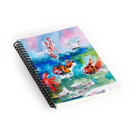 Ginette Fine Art Clownfish Spiral Notebook