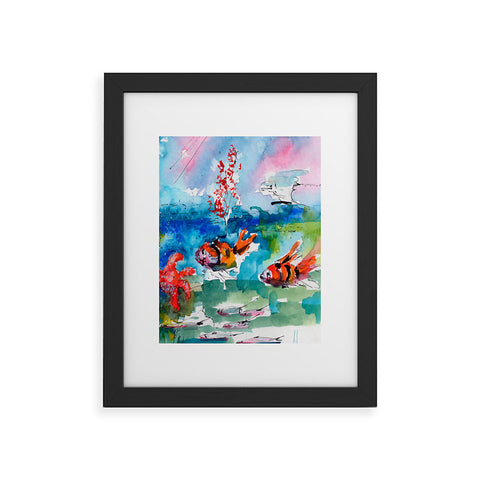 Ginette Fine Art Clownfish Framed Art Print